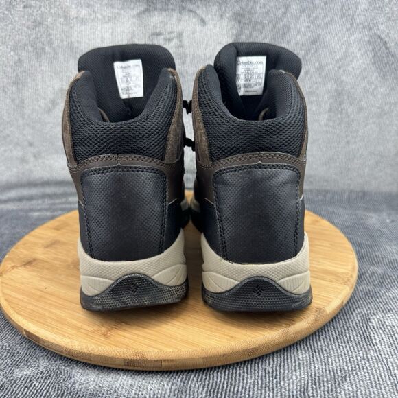 Columbia Newton Ridge Boots Womens 10.5 Brown Leather Hiking Outdoor Waterproof - Picture 4 of 10